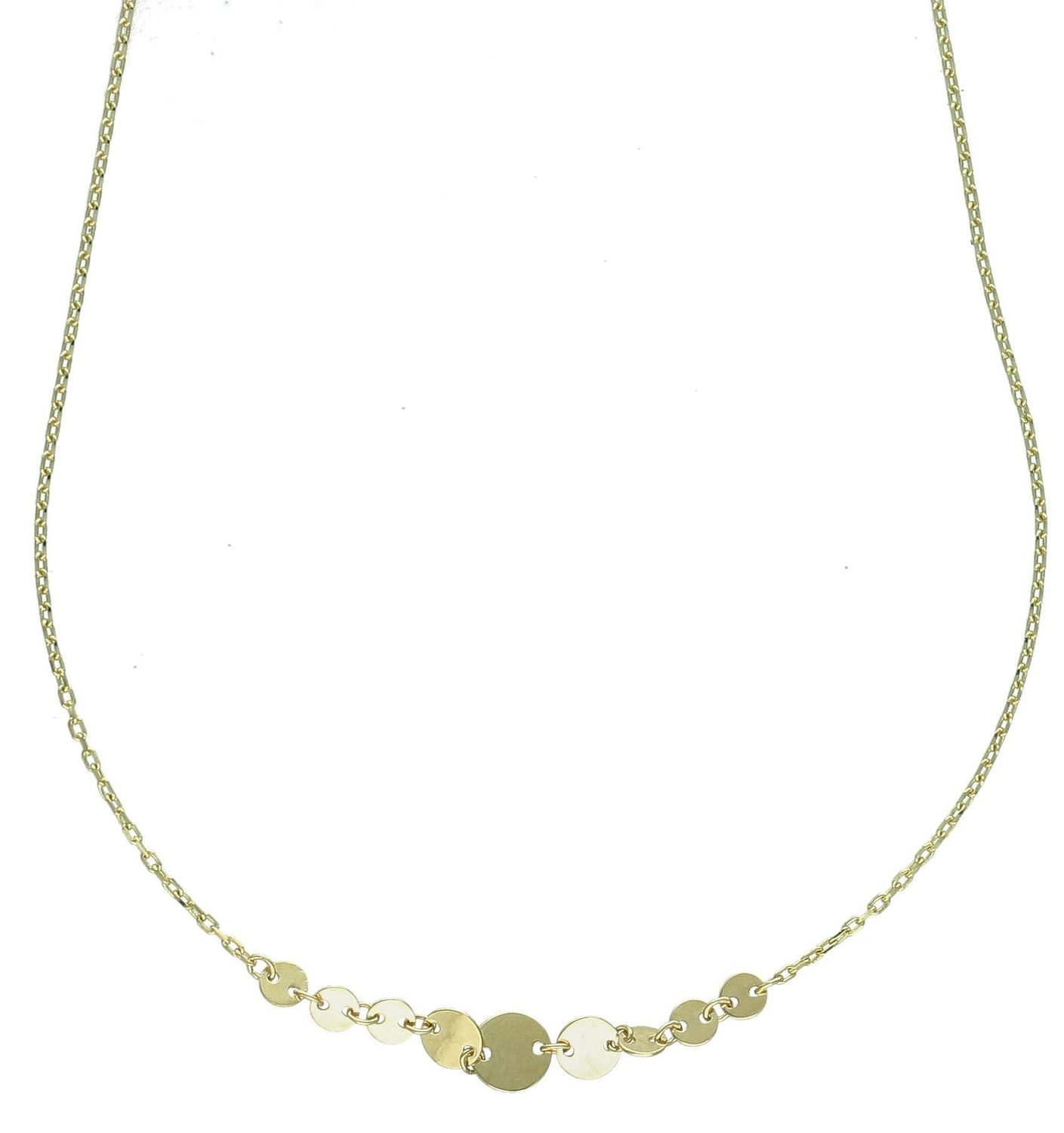 Złoty naszyjnik damski 375 celebrytka z płaskimi okrągłymi blaszkami NA 3370 375 (1).jpg